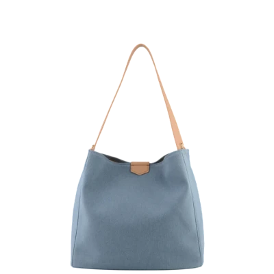 Pourchet Large shoulder bag Hoop Denim