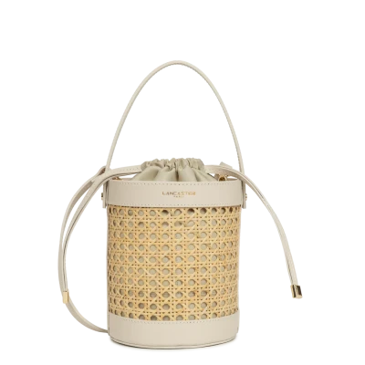 Lancaster Medium Bucket Bag Cannage Rotin