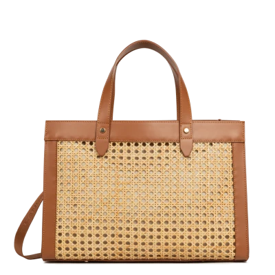 Lancaster Medium Tote Bag Cannage Rotin