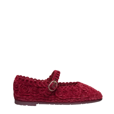 Flabelus Mary Jane Kyra Burgundy