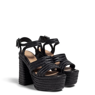 Castañer Platform ADAH Black