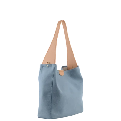 Pourchet Large shoulder bag Hoop Denim
