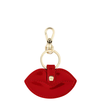 Aigner leather Kissing Lips Keyrings