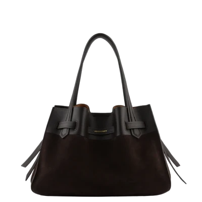 Pourchet Blossom Daim MM large handbag