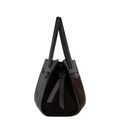 Pourchet Blossom Daim MM large handbag