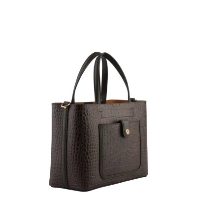 Pourchet Crocodile Bridle handbag