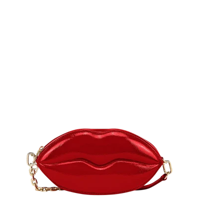 Aigner Bisou Pouch Kissing Lips