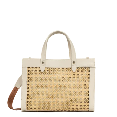 Lancaster Small Tote Bag Cannage Rotin