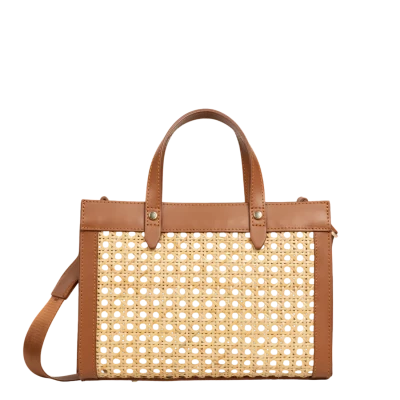 Lancaster Small Tote Bag Cannage Rotin