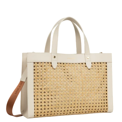 Lancaster Medium Tote Bag Cannage Rotin