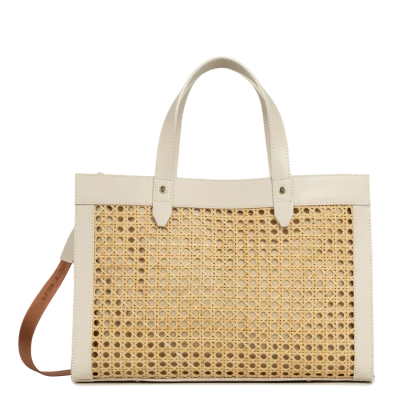 Lancaster Medium Tote Bag Cannage Rotin