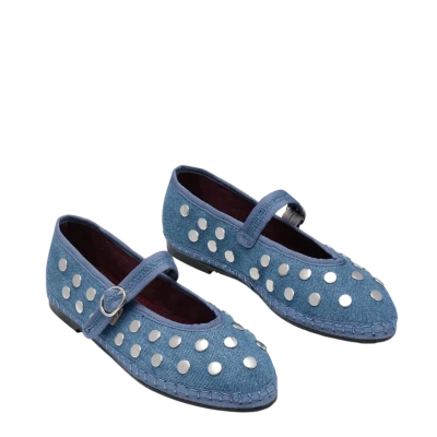 Flabelus Mae Silver Denim