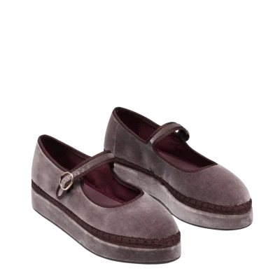 Flabelus Mary Jane Double Taupe