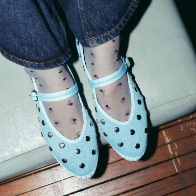 Flabelus Mae Silver Light Denim