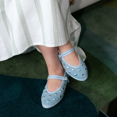 Flabelus Mae Silver Light Denim