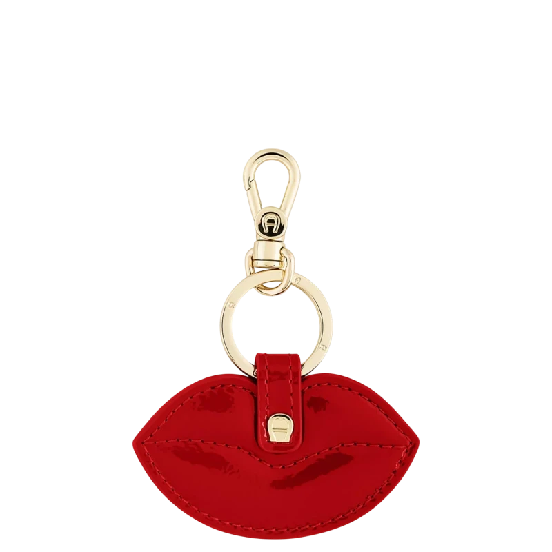 Aigner leather Kissing Lips Keyrings