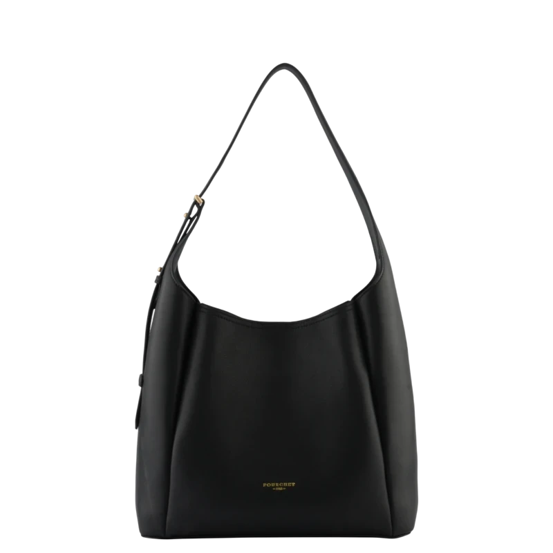 Pourchet Large black shoulder bag