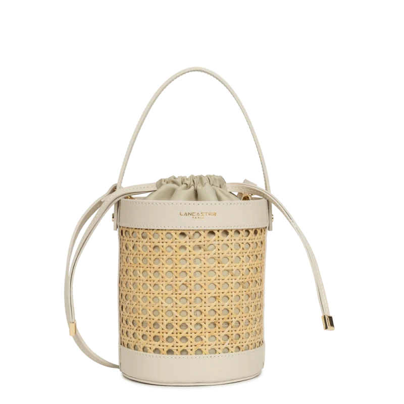 Lancaster Medium Bucket Bag Cannage Rotin