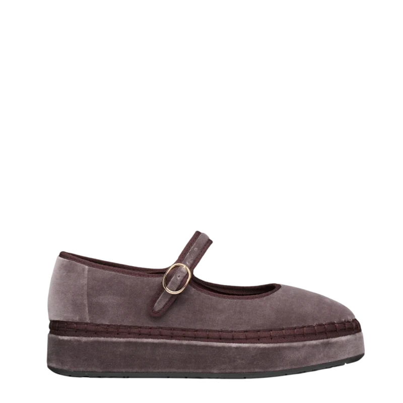 Flabelus Mary Jane Double Taupe